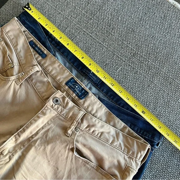 Lucky Brand 410 Athletic Fit Chino pants and Jeans bundle, mens size 36x32 - Picture 4 of 16